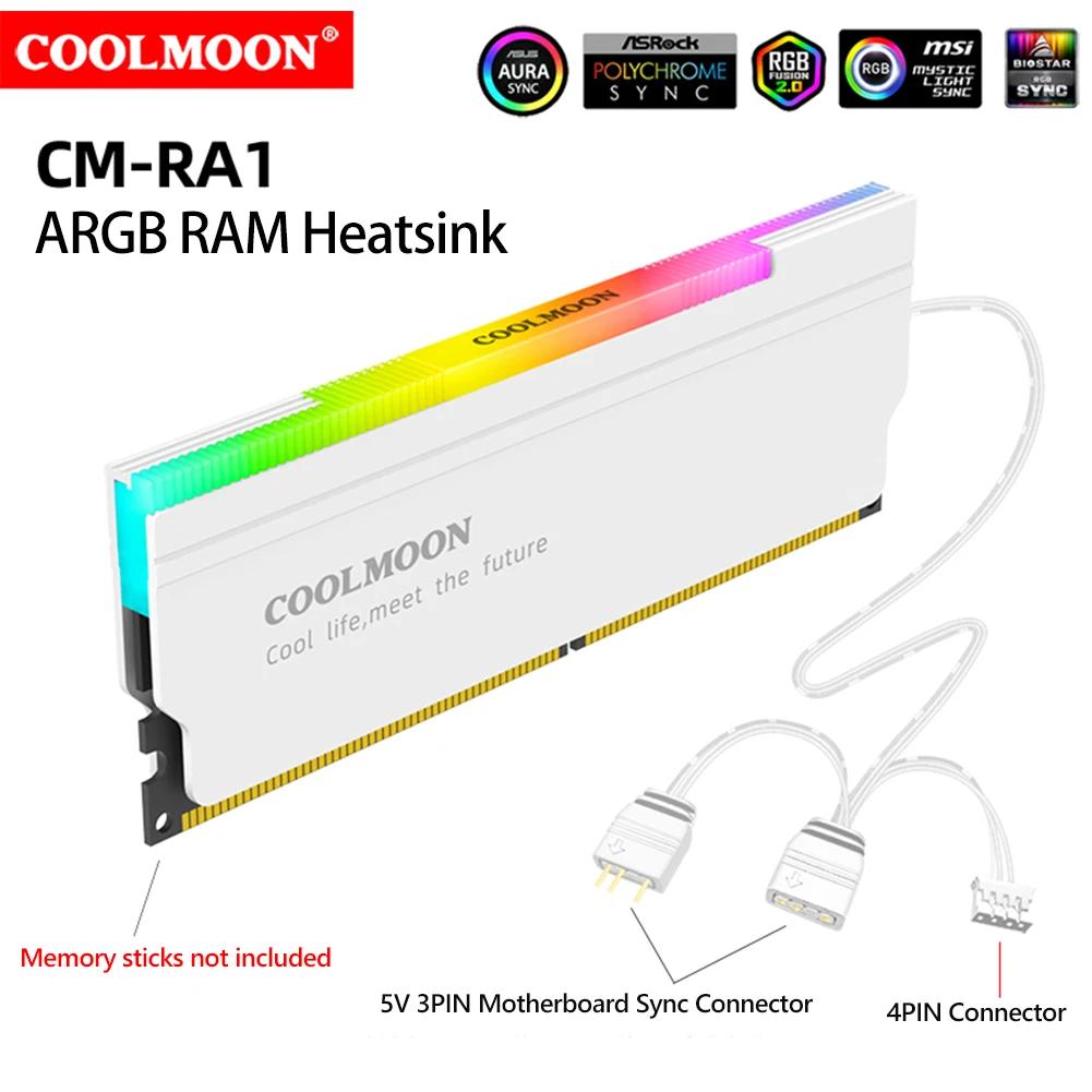 COOLMOON CR-D134S ARGB RAM 濭 Ʈ  , ũž ǻ PC ޸𸮿 ð , 5V 3PIN ޸